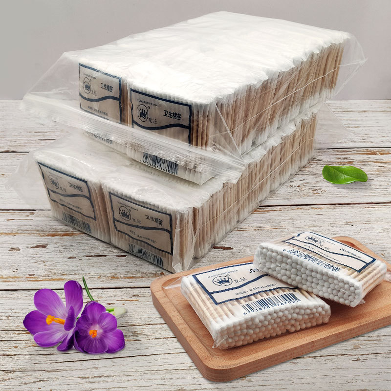 Disposable Cotton Stick 100 Pack Double-headed Cotton Stick Cleaning Cosmetic Household Cotton Swab Disposable Double-headed Cotton Stick