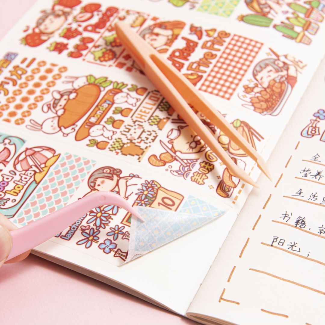 Macron Color Plastic Tweezers for DIY Crafts, Anti-Static Pointed Small Tweezers Wholesale