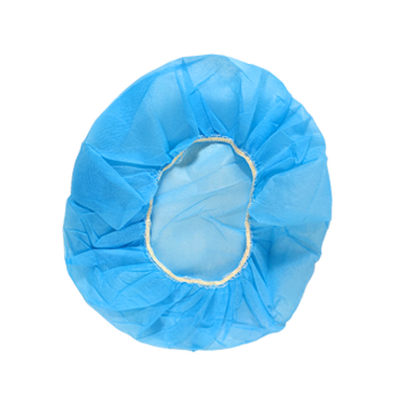 Disposable Hat Non-woven Headgear Dust and Hair-proof Mesh Cap for Kitchen Health Food Cap Catering Hat