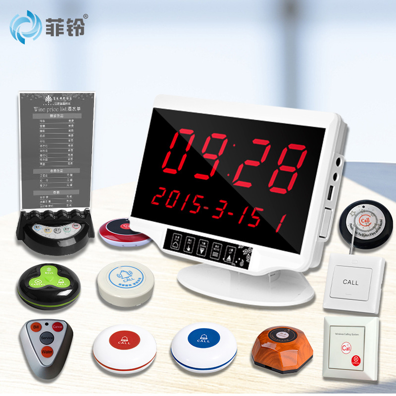 Feiling Wireless Pager Restaurant Teahouse Hotel Internet Cafe Hospital Nursing Home Pager Service Bell Host Foreign Trade