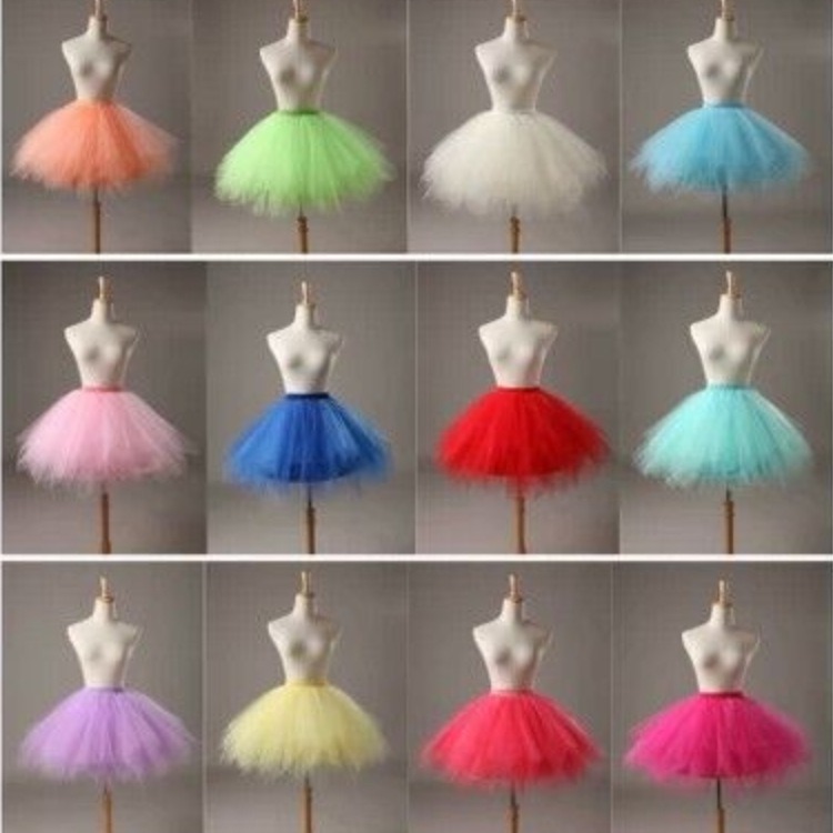 European and American Candy-Colored Multi-Color Petticoat for Studio Wedding Photography Half-Length Petticoat Colorfulful Puffy Skirt