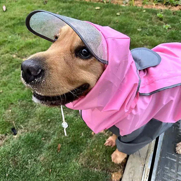 All-Inclusive Dog Raincoat, One-Piece Four-Legged Clothing for Large, Medium and Small Dogs, Reflective Raincoat for Pet Dogs