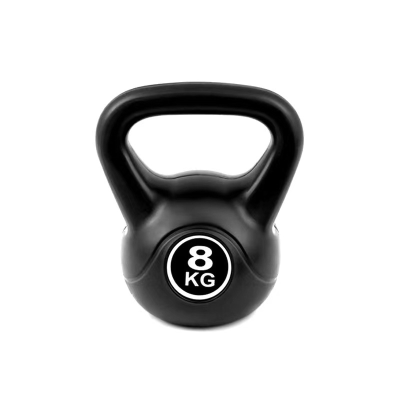 6kg Solid Sand-Filled Black Kettlebell Cement Pe Fitness Equipment for Men, Squatting, Arm Training, Hip Lifting, High-Density Kettlebell