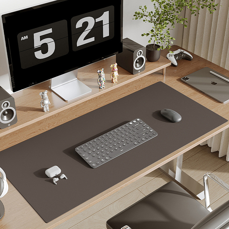 Однотонный коврик для мыши, утолщенный, большой, индивидуальный офисный игровой коврик, натуральный резиновый противоскользящий столик