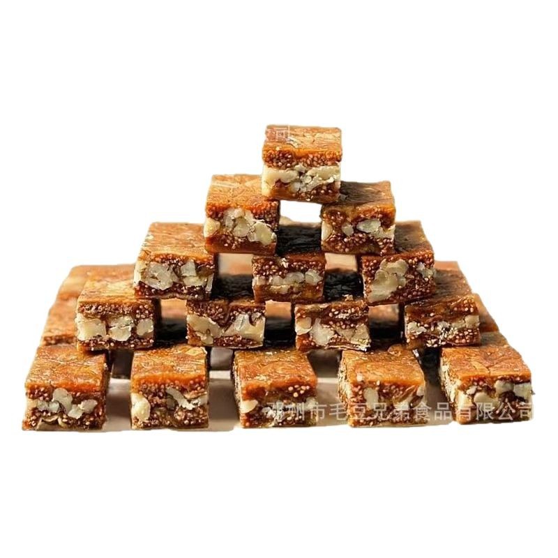 in stock Daifa Fig with Walnut Pie Black Sesame Soft Cake Independent Small Package Large Fig Walnut Snacks