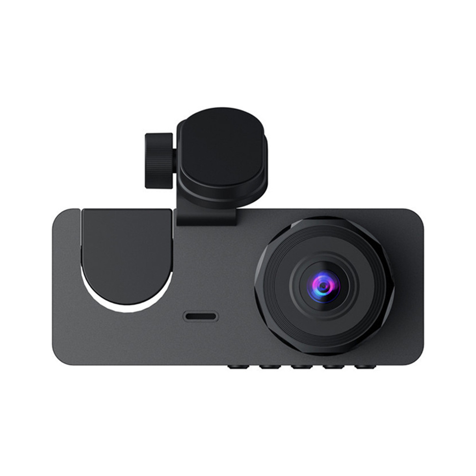 Car 3 camera three recording three lens driving recorder 3 dvr HD night vision 1080 with reversing image