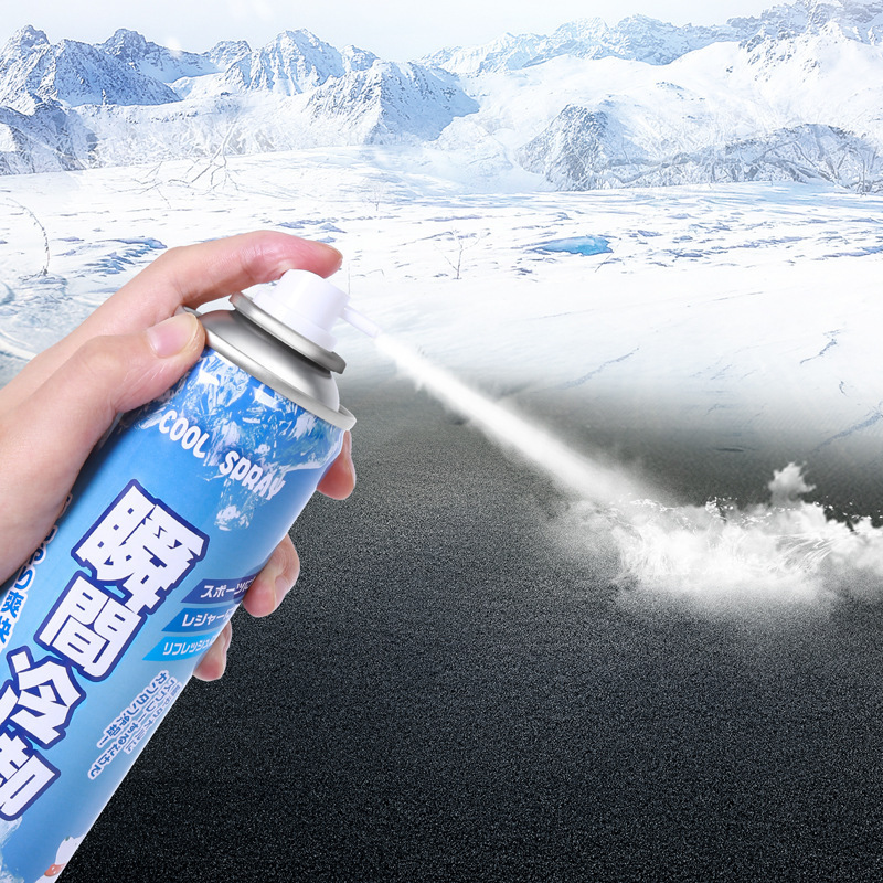 Ice spray in summer car rapid cooling agent for automobile rapid cooling refrigeration indoor instant cooling generation hair