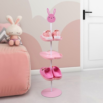 Children's shoe rack cartoon animal Three-dimensional shoe cabinet floor-to-floor creative space-saving shoe storage rack (children)