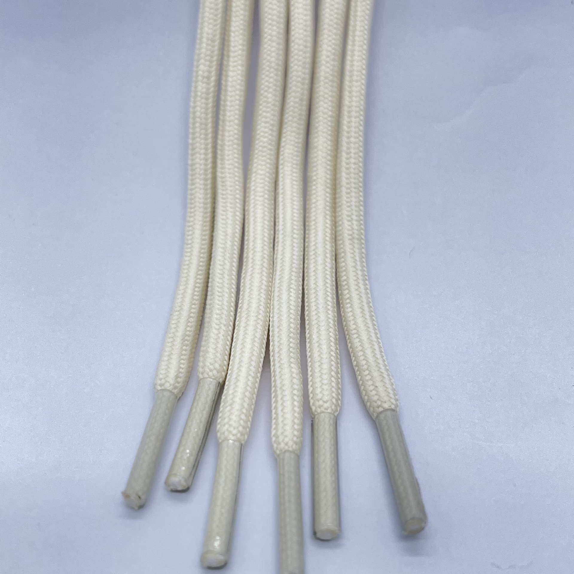 5mm Round Shoelaces, Waistband Cords, Drawstrings for Sweatpants and Sweatshirts, Polyester Low-Stretch 32-Strand Densely Woven