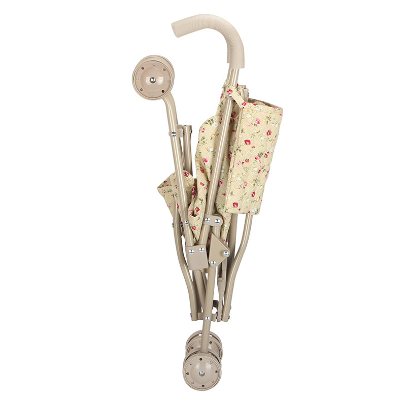 One-piece delivery Nordic Danish small floral doll stroller high-looking small red book popular KS play house trolley