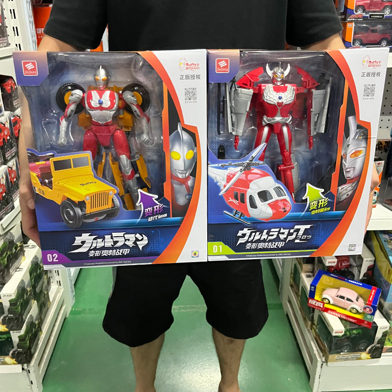 Оригинальная игрушка Ультраман, трансформирующийся самолет, образовательная игрушка