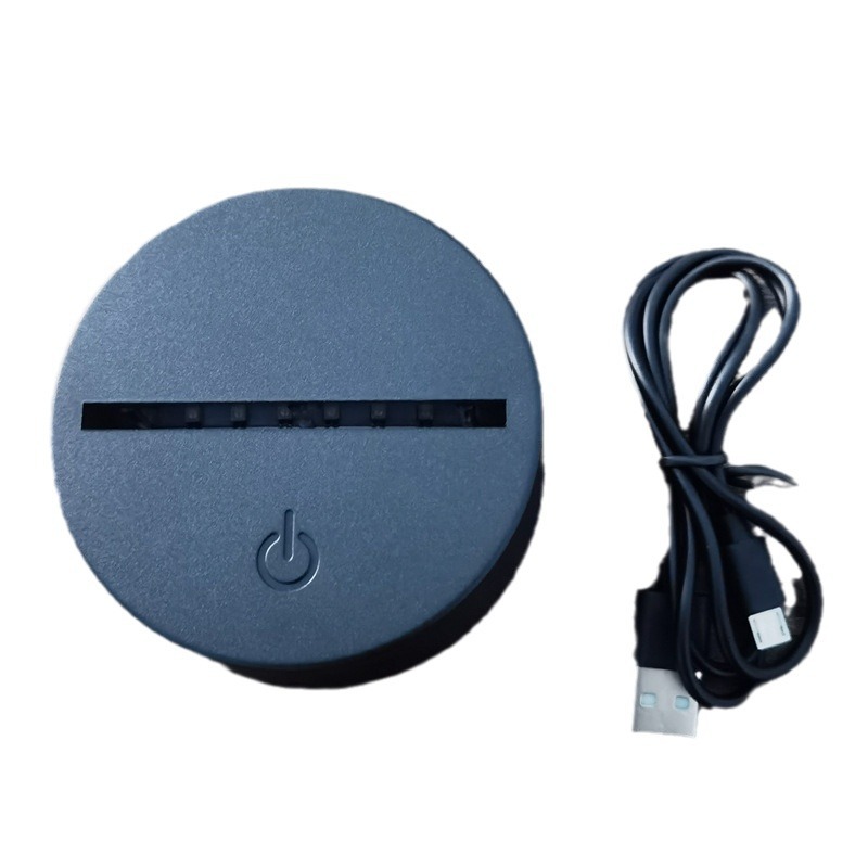 Factory wholesale 3D night light base remote control touch colorful base DIY acrylic creative USB charging base