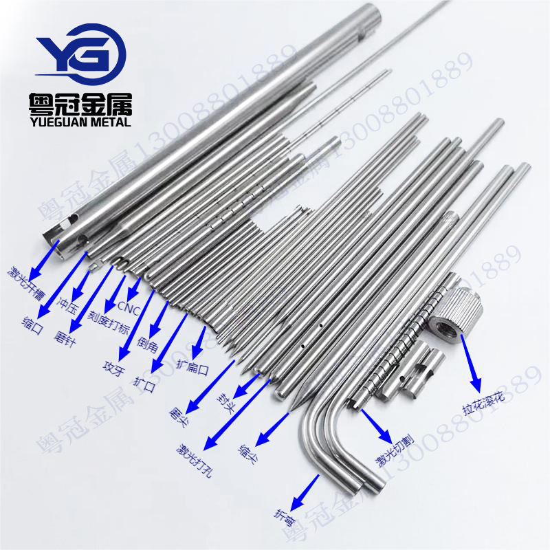 316L304 Stainless Steel Capillary Tube, Medical-Grade Bright Tube, Triangular Needle, Various Types of Puncture Needles, Custom Processing According to Drawings