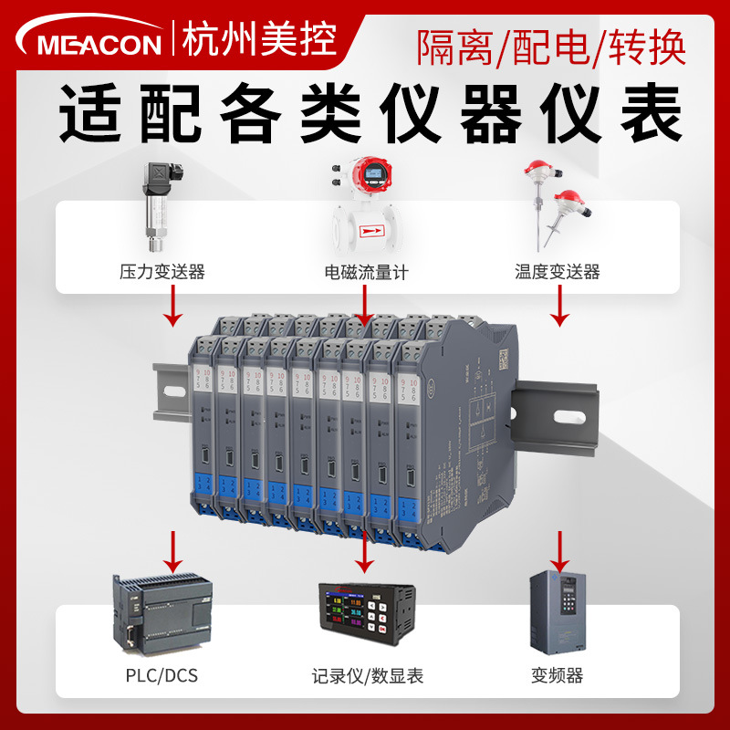 US-controlled analog signal isolator conversion one in one out two out 4-20ma explosion-proof isolation safety barrier