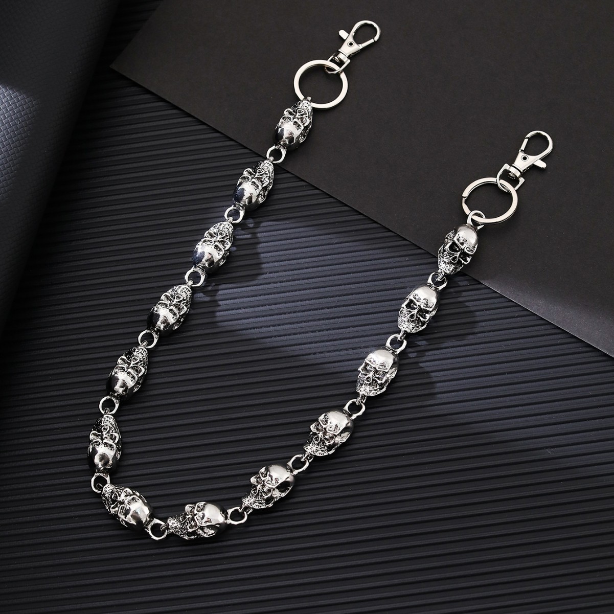 Metal Skull Denim Pants Chain Hip-Hop Personality Punk Diablo Skull Waist Chain Handsome Cool Unisex Accessories