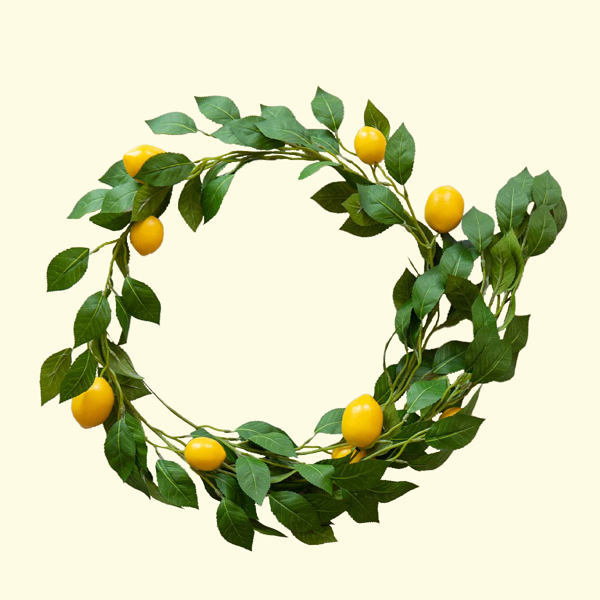 Hot Wholesale Nordic Simulation Green Plant Lemon Fruit Rattan Home Indoor Set Lemon Rattan Decoration Wedding Hanging