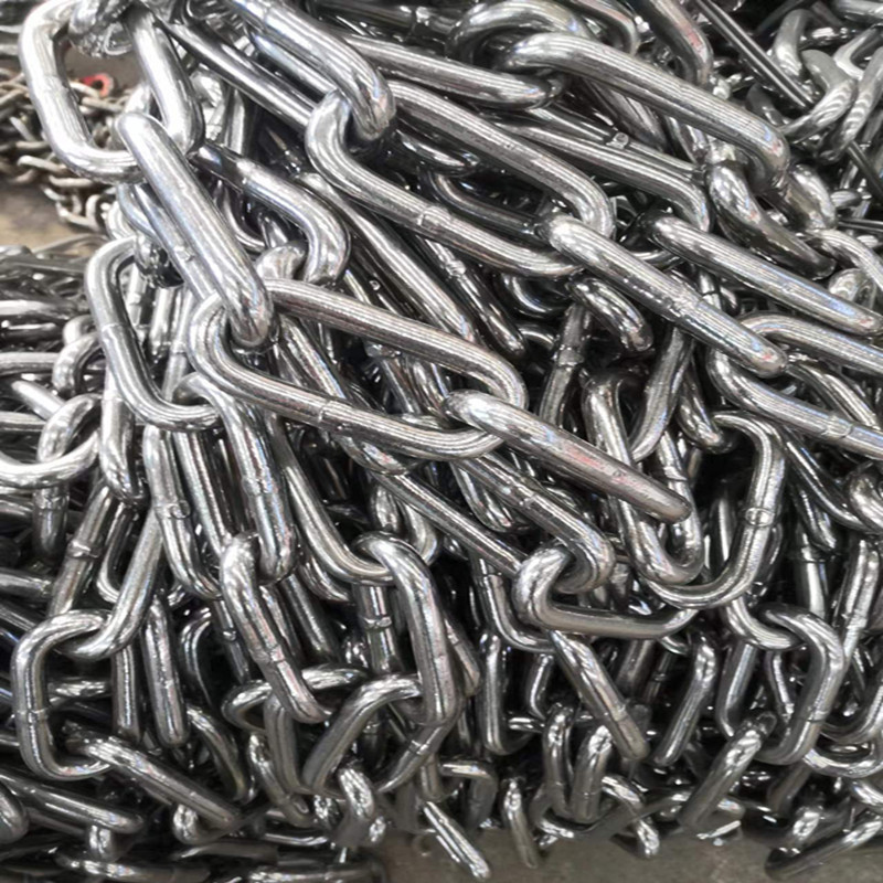 Manufacturers Custom Marine Hatch 11 * 43 Chain Manganese Steel Galvanized Chain Climbing Wheel Lashing Chain