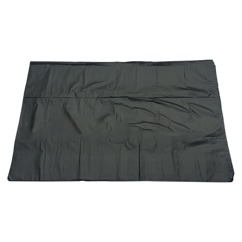 Garbage Bag Black Large Flat Mouth Thickened Extra Large Plastic Bag Disposable Property Hotel Kitchen Commercial Wholesale