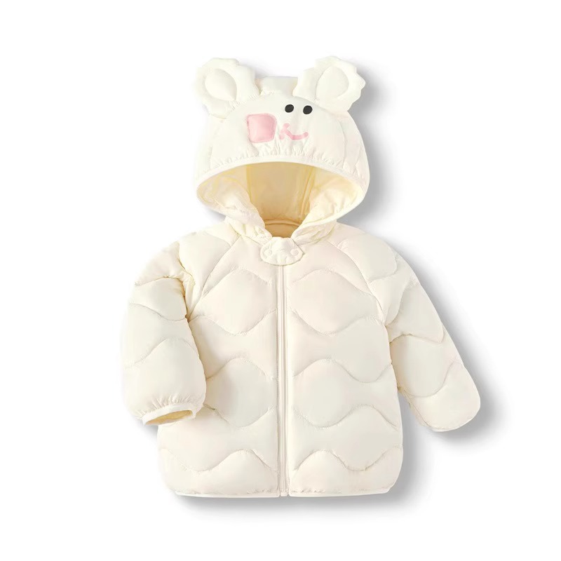Discount Kidsren's Off-Season Clearance down Jacket Girls Winter New Baby Lightweight Boy Baby Hooded Jacket Cute