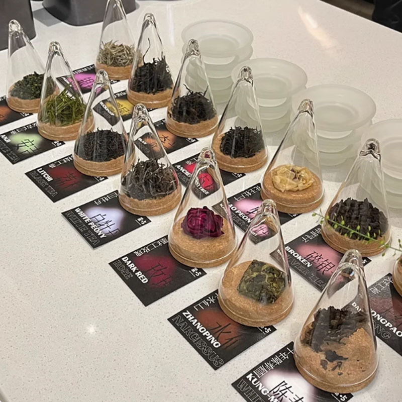 Coffee Bean Aroma Storage Jar Coffee Bean Display Jar Transparent Glass Material Tea Sample Tea Display Bottle Aroma Cup