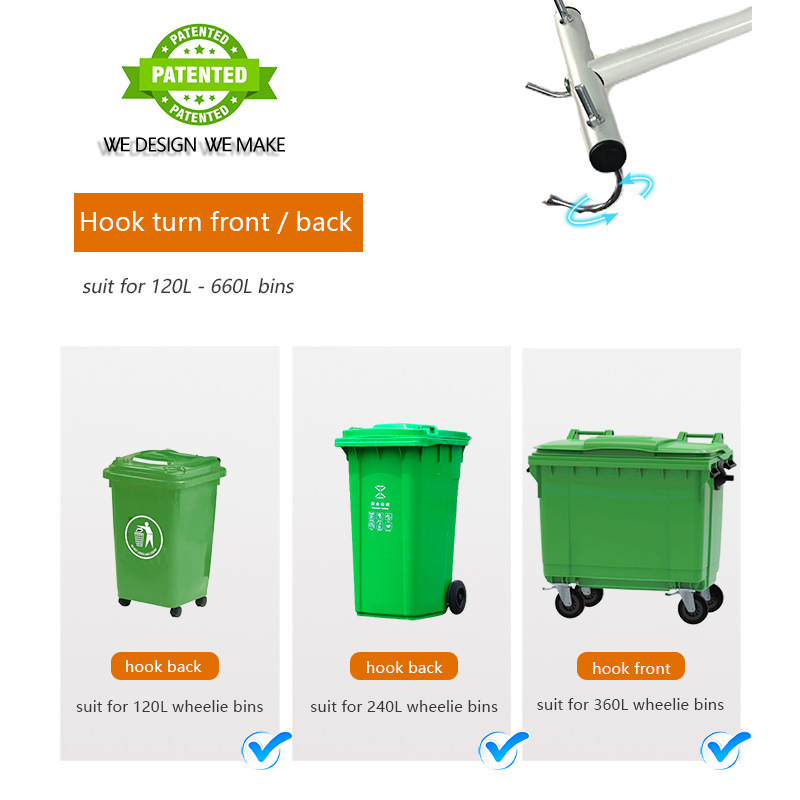 Garbage Compactor Bincompactor Durable Silent Recyclable Outdoor Commercial Portable Outdoor Applicable