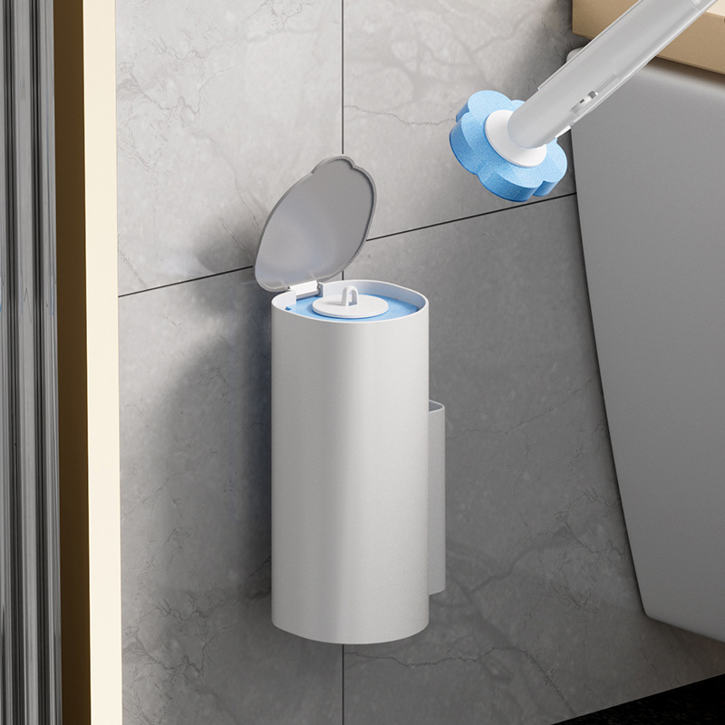 Disposable Toilet Brush Household No-Dead-Corner Toilet Disposable Cleaning Brush Wall-Mounted Integrated Toilet Brush
