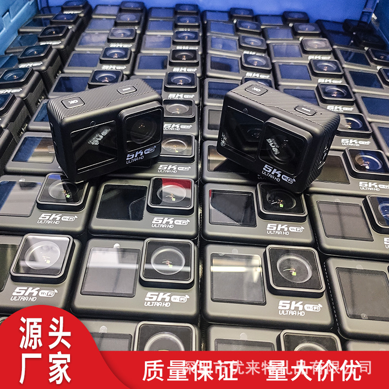 Экшн-камера 5K с двойным экраном, водонепроницаемая, с дистанционным управлением и анти-качением