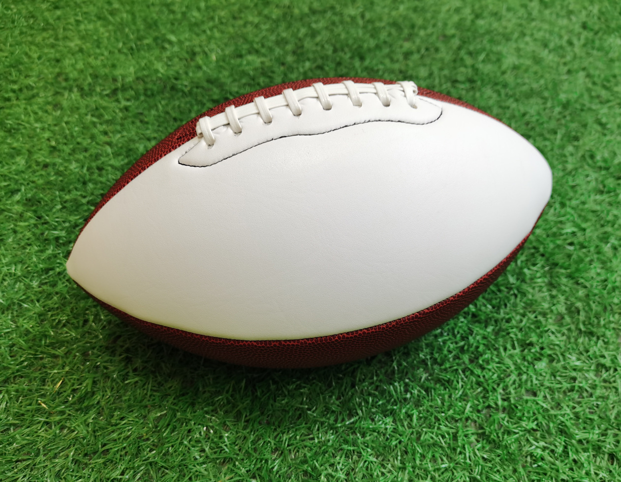 Фабричный быстрый оптовый No. 1 No. 3 No. 6 No. 9 белый коричневый ПВХ машинная строчка подпись американский футбол