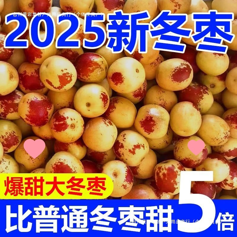 Free Shipping Shaanxi Dali Winter Jujube Fresh Crispy Sweet Winter Jujube Green Jujube Fresh Jujube Fruit Wholesale for Pregnant Women Sour Jujube Quarter