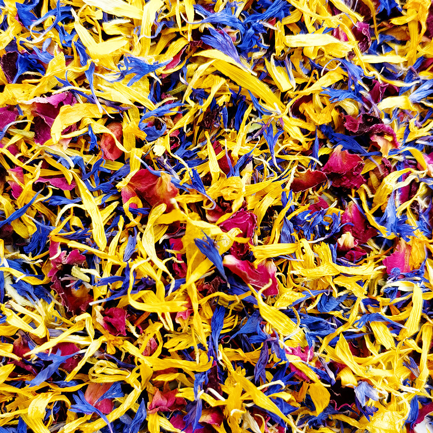 Wholesale Bulk Cornflower Rose Marigold Mixed Petals Mars Petals Cornflower Dried Flowers Decorative Aromatherapy