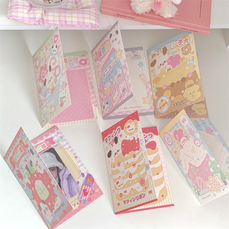 Original puppy folding card packaging material card set out card delivery message card gift packaging card greeting card