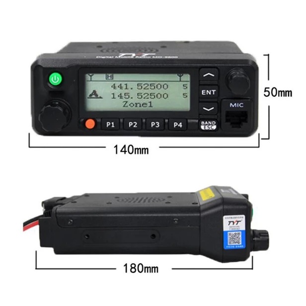 TYT MD-9600 Digital Car Station Digital-to-Digital Dual-Use UV Dual-Segment Digital Car Station DMR Radio GPS
