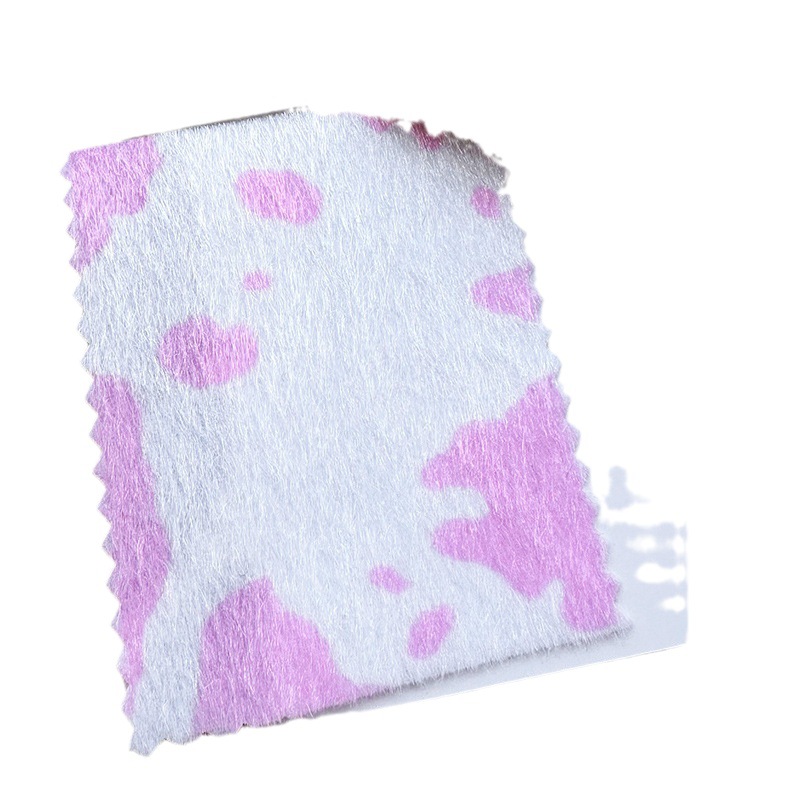 in stock milk pattern horse hair horse hair printed bright horse hair offset printing horse hair milk milk pattern bag shoe material fabric