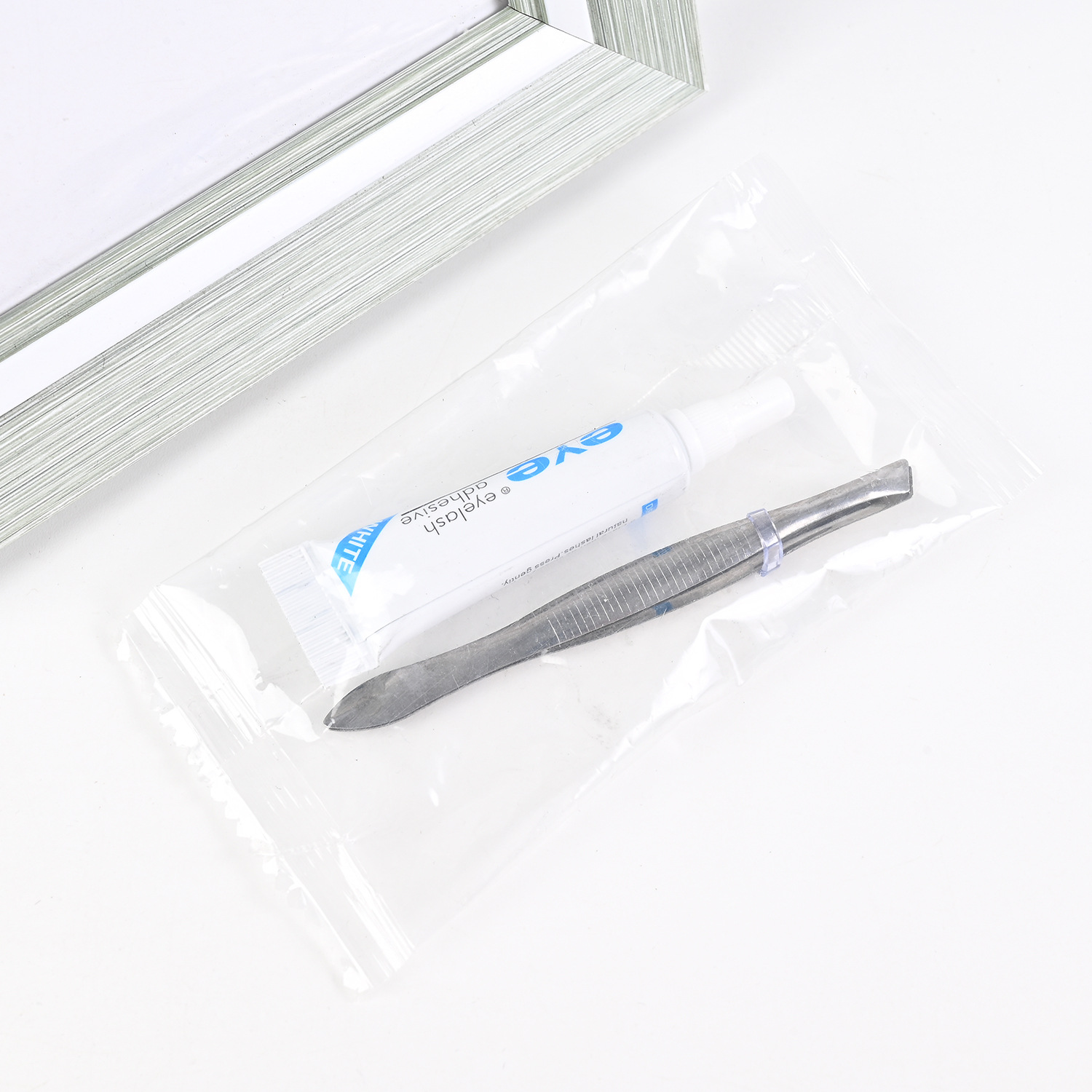 4g eyelash glue tweezers combination suit eye glue fake eyelash curler glue grafting eyelash auxiliary tool