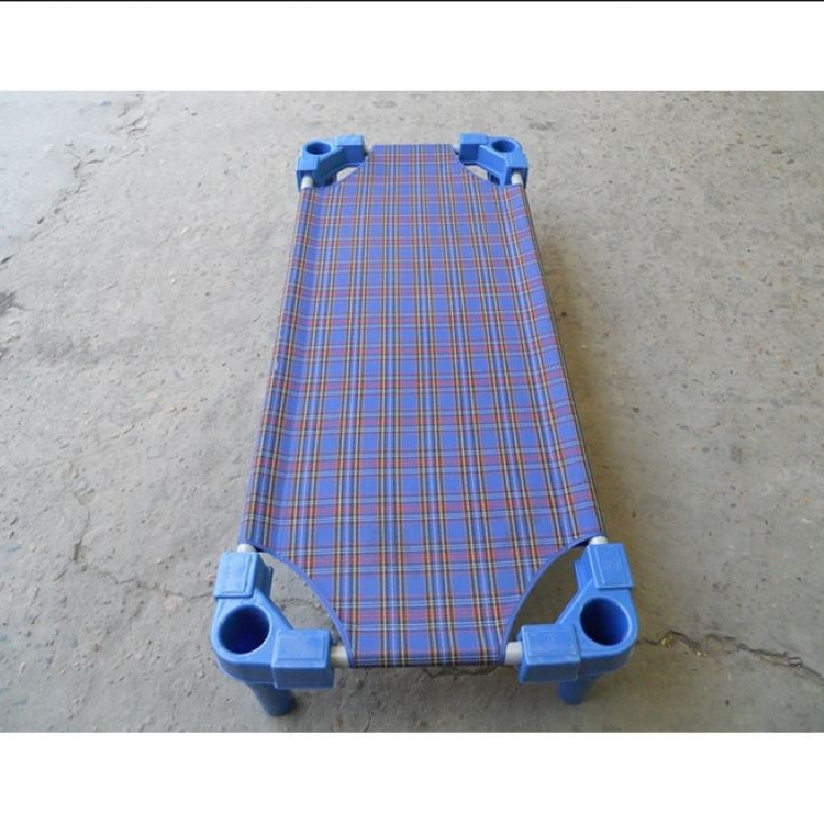 Kindergarten Plastic Canvas Bed Children's Bed Nursery Class Lunch Break Bed Early Education Class Small Bed Baby Bed Stacked Bed