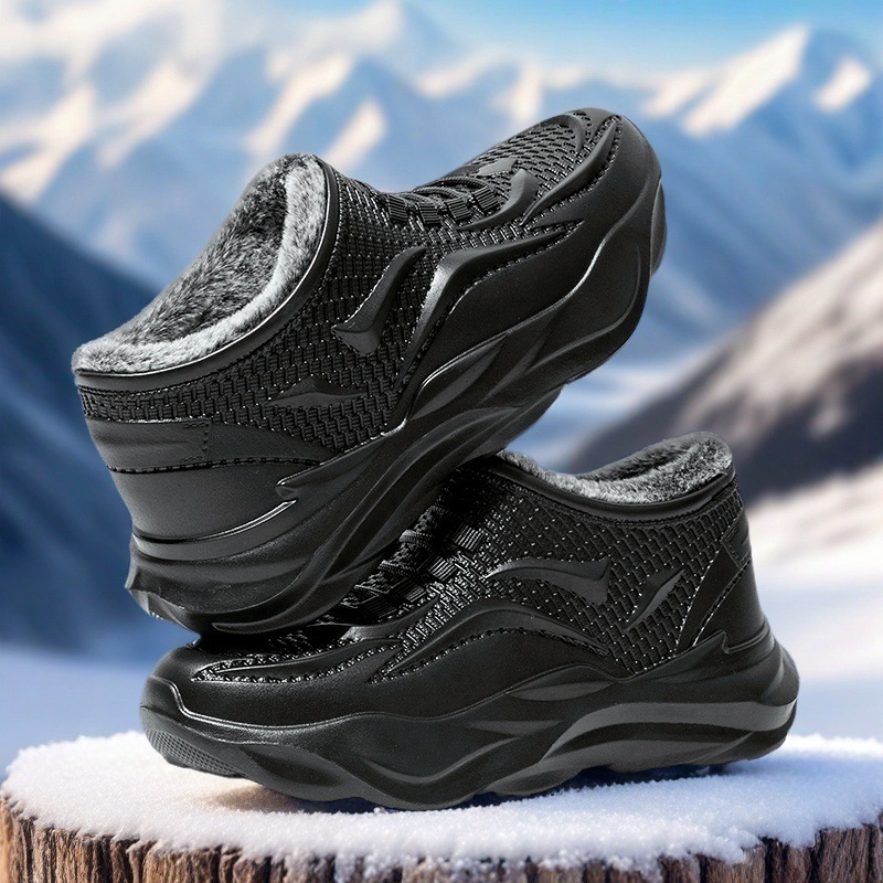 Водонепроницаемые зимние ботинки для мужчин, утепленные, модные