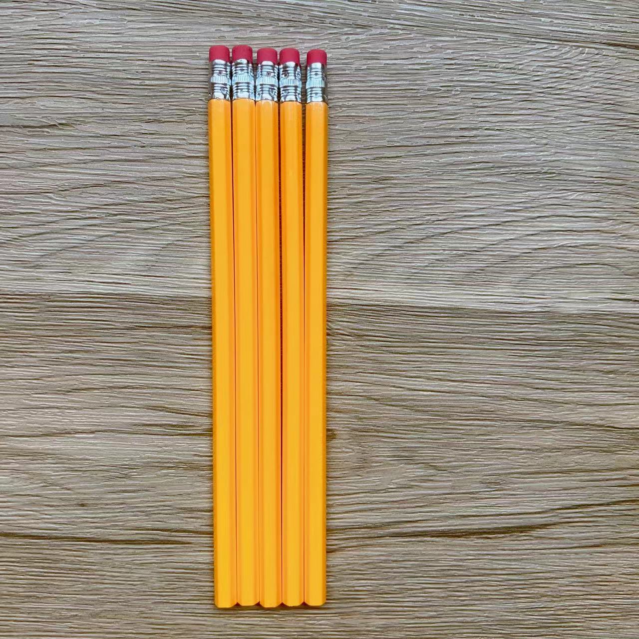 Желтый карандаш с кожаным наконечником HB, оптовая продажа для учеников начальной школы
