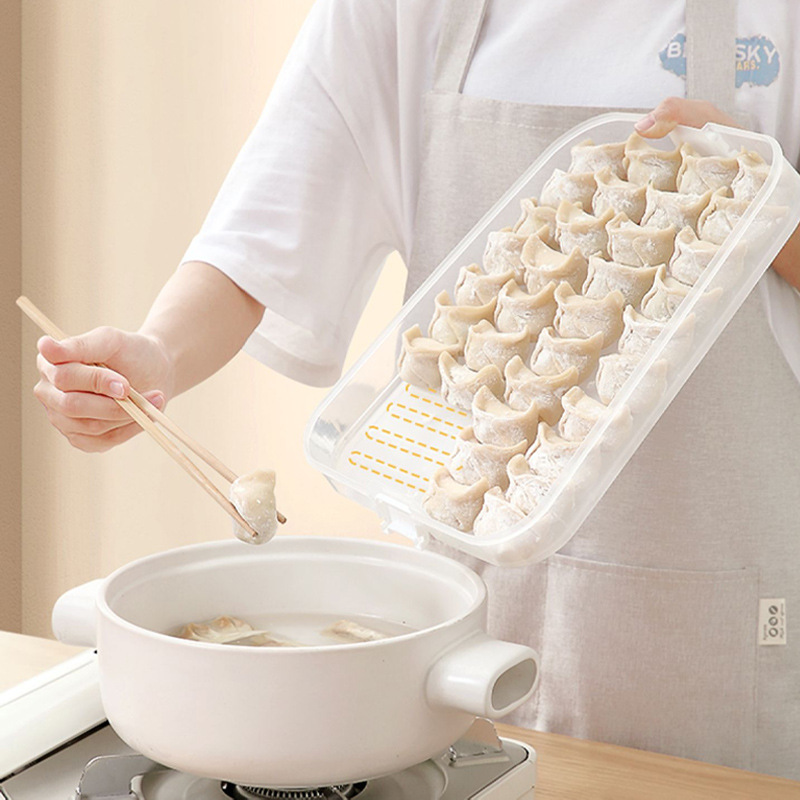 Dumpling Box Multi-Layer Large-Capacity Food Sealed Fresh-Keeping Box Kitchen Refrigerator Organization Quick-Frozen Special Dumpling Storage Box