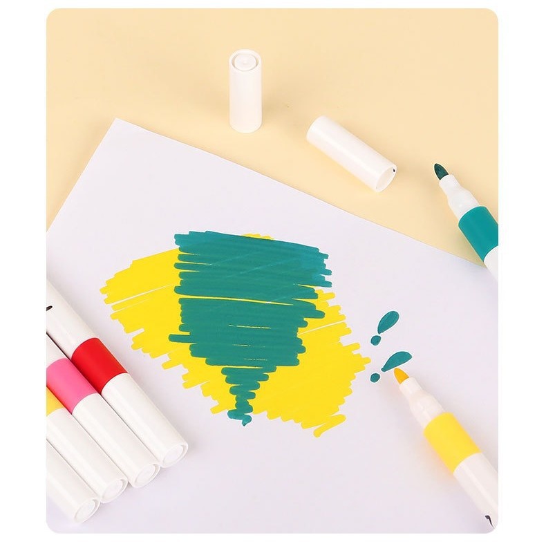 Bulk 60-Color Acrylic Marker Pens for Kidsren and Students Art DIY Waterproof Opaque Graffiti Painting Water-Based Brushes