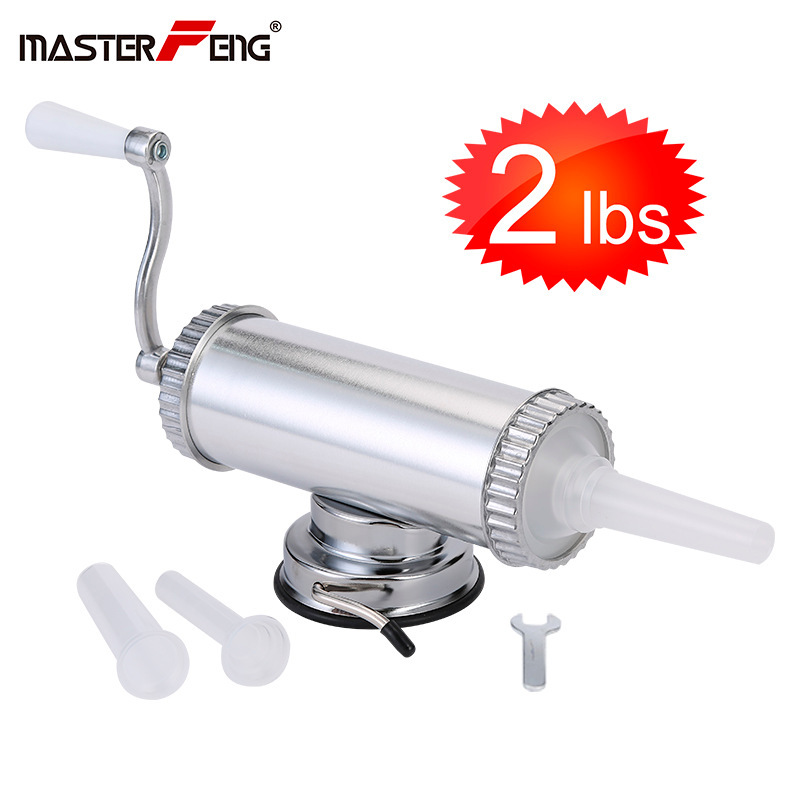 2 lb aluminum alloy suction cup home sausage filling machine manual sausage sausage making machine