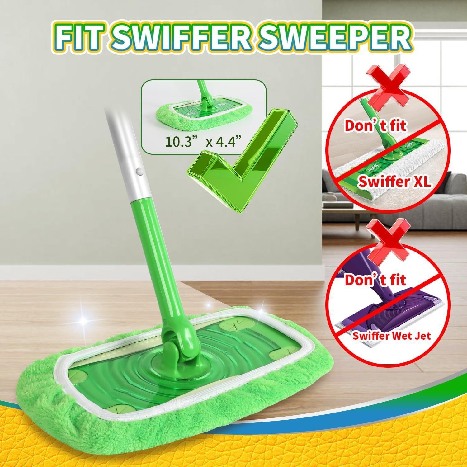 Mop Cloth Cover Replacement Cloth Rewashable Flat Mop Accessories Cross-border swiffer Lazy Mop