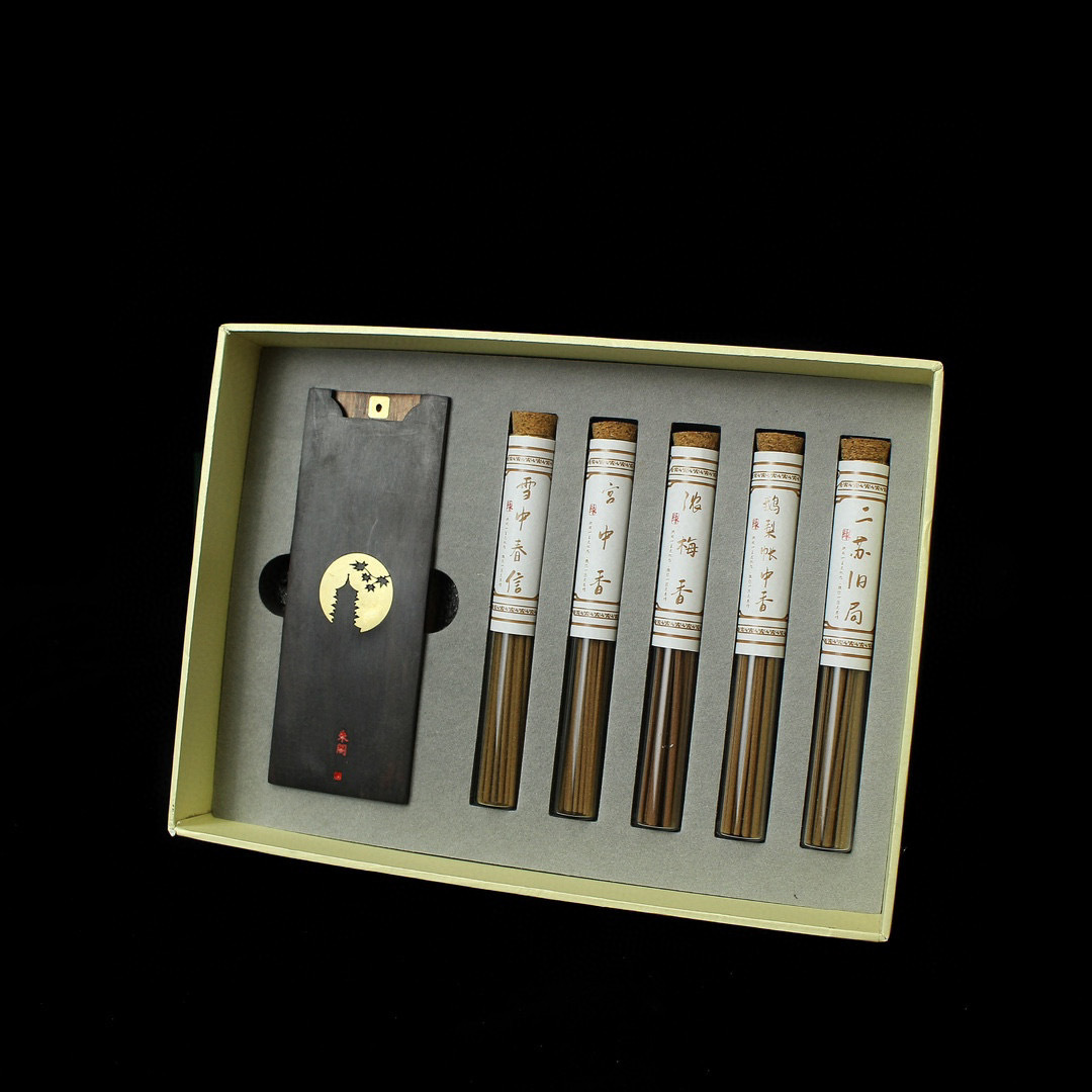 Incense gift all the way along the line incense gift box home indoor incense Yazhuang snow mid-spring letter thick plum incense Palace mid-fragrance