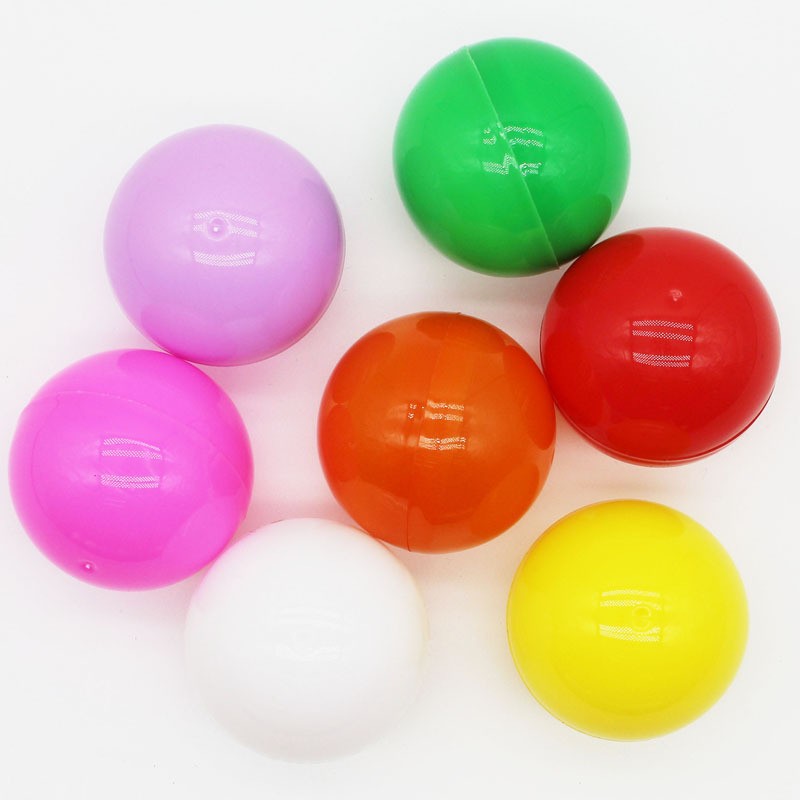 Gashapon Capsule 50mm Round Transparent Gashapon Machine Lottery Children's Toy Plastic Ball Wholesale Macaron Color Doll