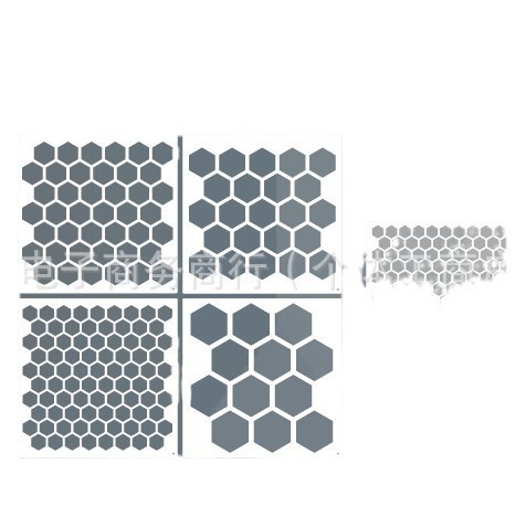 10pcs Honeycomb Painting Template Hexagon Bee Wooden Cake Decoration Cookie Wall Canvas DIY Crafts