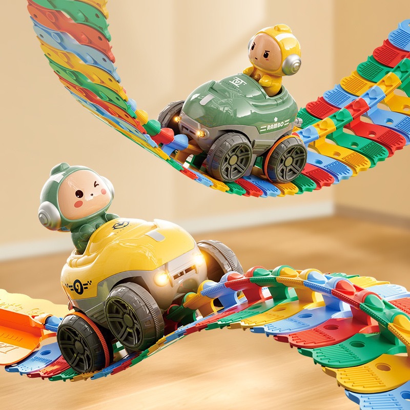 Кросс-бордерный антигравитационный электрический рельсовый автомобиль, игрушка для детей, универсальная гибкая трасса, версия для зарядки, стендовый автомобиль