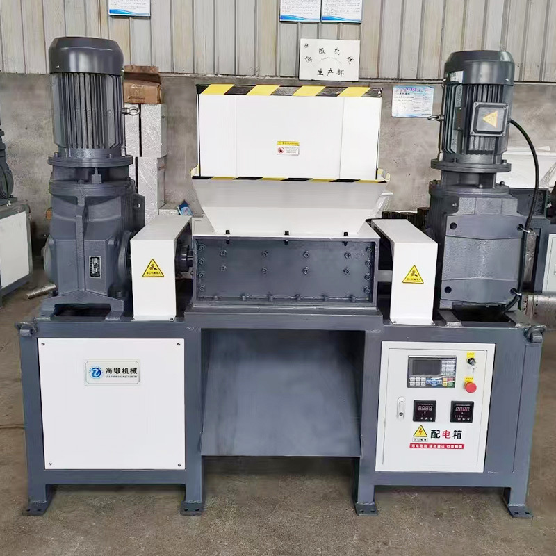 Large Double Shaft Shredder Multifunctional Wood Metal Rubber Shredder for Household Waste Aluminum Iron Barrel Metal