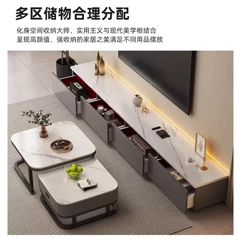 TV Cabinet Living Room Household Small Apartment 2025 New Floor-Standing Storage and Storage Integrated Modern Simple TV Cabinet