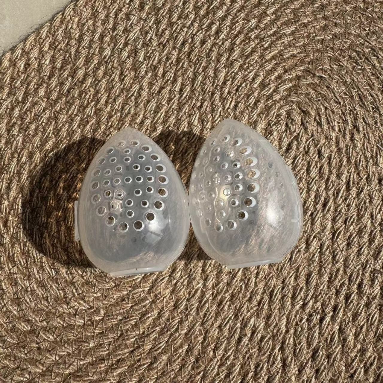 Breathable Hole Beauty Egg Storage Box for Travel, Portable Mildew-proof and Moisture-proof Makeup Puff, Transparent Storage Shell