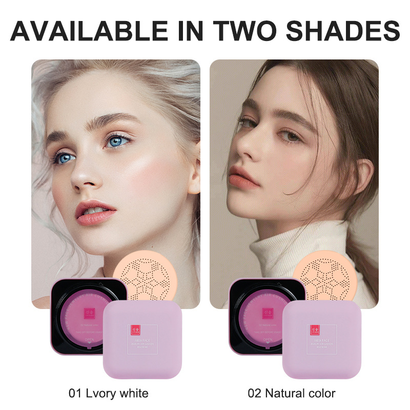 Cross-Border Foreign Trade Mushroom Head Air Cushion Beauty Cream Concealer Light Breathable Brightening Skin Color Wholesale