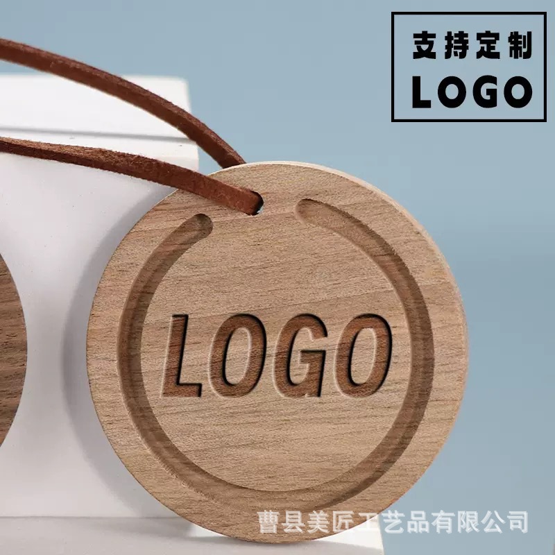 Round Fragrant Wooden Piece for Essential Oil Aromatherapy Wooden Home Wardrobe Car Pendant Fragrant Wooden Piece Ornaments